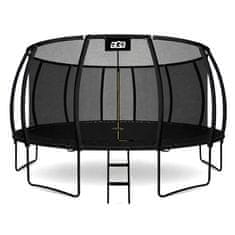 Aga SPORT EXCLUSIVE Trampolin 500 cm Črna + zaščitna mreža + lestev