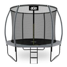Aga SPORT EXCLUSIVE Trampolin 305 cm Siva + zaščitna mreža + lestev