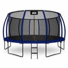 Aga SPORT EXCLUSIVE Trampolin 500 cm Temno modra + zaščitna mreža + lestev