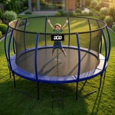 Aga SPORT EXCLUSIVE Trampolin 500 cm Temno modra + zaščitna mreža + lestev