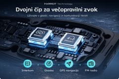 Farrot Rider PRO+ motoristični interkom Mesh 3km do 8 oseb Bluetooth 5.4 IPX7