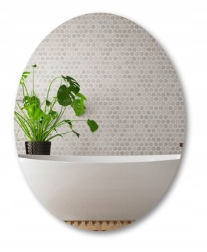 shumee KLASIČNO SREBRO OGLEDALO OVALNE ELIPSE 60x40 CM TL