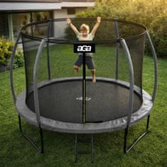 Aga SPORT EXCLUSIVE Trampolin 305 cm Siva + zaščitna mreža + lestev