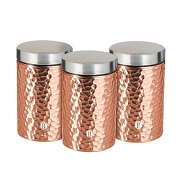 Berlingerhaus Posode za hrano BH-6715 Set of 3 Primal Rosegold Metallic Line