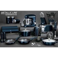 Berlingerhaus Komplet nožev BH-6249 and kitchen utensils in a stand 12 pcs Aquamarine Metallic Line