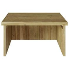 Vidaxl Garaža za kosilnico Rjava 73.5 x 81.5 x 38.5 cm Impregniran bor