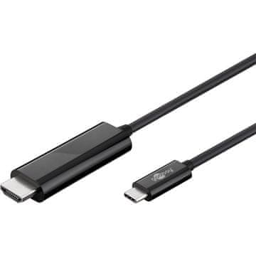 Goobay USB-C (M) / HDMI (M) Tip A 4k 60 Hz 1,8 m črn kabel