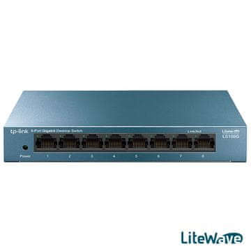 TP-Link LiteWave LS108G 8-port 10/100/1000Mbps Desktop mrežno stikalo-switch