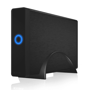 IcyBox IB-377U3 zunanje ohišje, 3.5" SATA, USB 3.0, črno