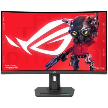 ASUS ROG Strix XG32WCS ukrivljen gaming monitor - 80cm (32"/31.5" vidno), QHD (2560 x 1440), Fast VA, 1500R, 180Hz (nad 144Hz), 1ms (GTG), USB Type-C, FreeSync, HDR