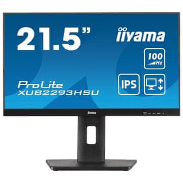 IIYAMA ProLite XUB2293HSU-B7 54,5cm (21,5") FHD IPS 100Hz HDMI/DP zvočniki monitor