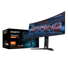 Gigabyte MO34WQC 34" OLED Gaming WQHD monitor, 3440 x 1440, 0.03ms, 175Hz, HDR True Black