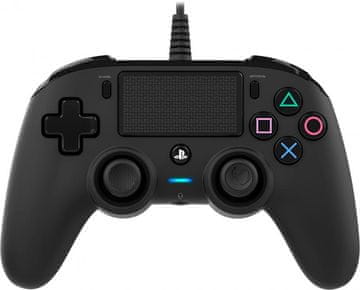 Nacon PS4 ŽIČNI IGRALNI PLOŠČEK, ČRN