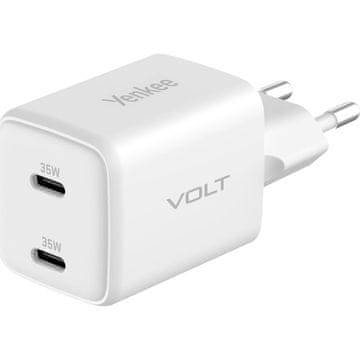 Yenkee YAC G35D VOLT Polnilec 2x18W GaN