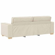 Vidaxl Kavčna garnitura 3 szt. Bež 220 x 80 x 84 cm