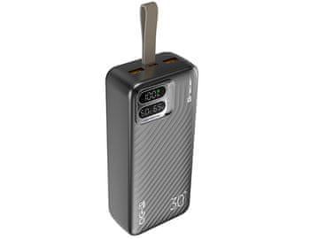 Tracer BLAZE prenosna baterija, 30.000 mAh, 65 W, Quick Charge 3.0, črna (TRABAT47505)