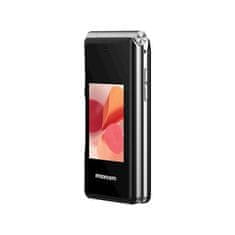MaxCom MM835 preklopni mobilni telefon, 4G, Dual SIM, črn (115941)