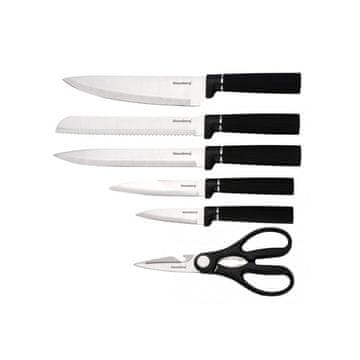 KLAUSBERG komplet nožev v stojalu z desko in držalom za brisače 63936