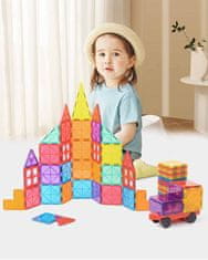 Magnetni gradbeni komplet za otroke set 120 – Magnetic Tiles II