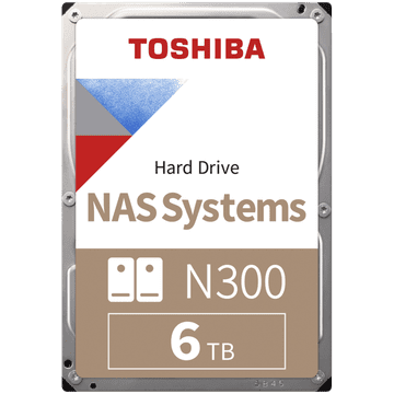 Toshiba N300 NAS 6TB CMR disk, 8.89cm (3.5"), SATA 6Gb/s, 7200 obratov/min