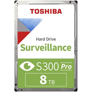 Toshiba S300 PRO Surveillance 8TB disk, 8.89cm (3.5"), SATA 6Gb/s, 7200 obratov/min