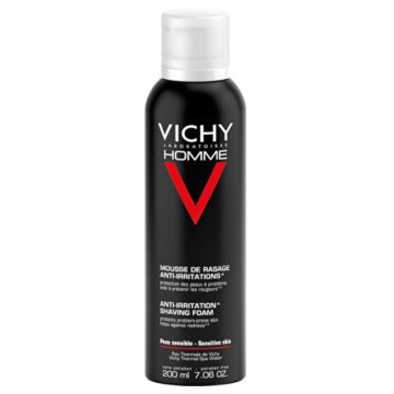Vichy Pena za britje za moške za občutljivo in razdraženo kožo Homme (pena za britje) 200 ml