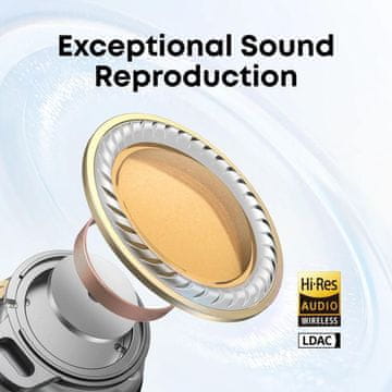 Anker Soundcore Liberty 5 brezžične slušalke, zlate