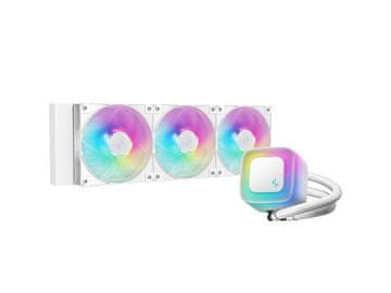 DEEPCOOL Komplet za tekočinsko hlajenje AIO Liquid Cooler LE360 WH V2, 360mm, ARGB, bel