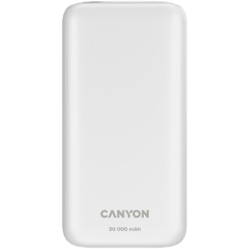Canyon power bank PB-301 LED 30000 mAh PD 20W QC 3.0 White