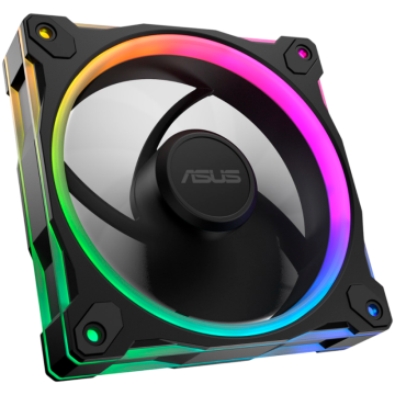 ASUS Prime MR120 ARGB Reverse ventilator, 120mm PWM, črn