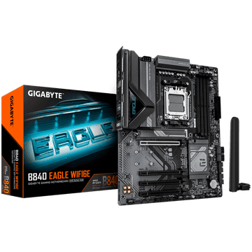 Gigabyte B840 EAGLE WIFI6E AM5 ATX osnovna plošča - AMD B840, 4xDDR5, 3xM.2, 4xSATA, 2.5Gb, WiFi 6E, BT, 1xDP, 1xHDMI