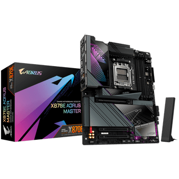 Gigabyte X870E AORUS MASTER AM5 ATX osnovna plošča - AMD X870E, 4xDDR5, 4xM.2, 4xSATA, 5Gb LAN, WiFi 7