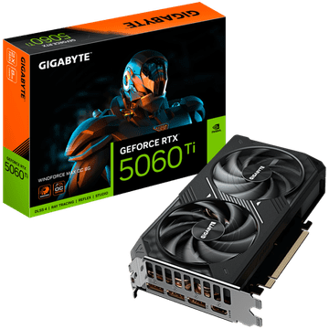 Gigabyte GeForce RTX 5060 Ti WINDFORCE MAX OC 8G GDDR7 grafična kartica, PCIe 5.0, 1xHDMI 2.1b, 3xDisplayPort 2.1b