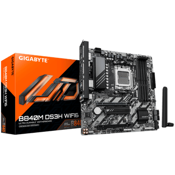 Gigabyte B840M DS3H WIFI6 AM5 mATX osnovna plošča - AMD B840, 4xDDR5