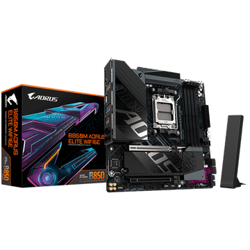 Gigabyte B850M AORUS ELITE WIFI6E AM5 mATX osnovna plošča - AMD B850, 4xDDR5