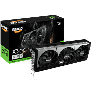 inno3D GeForce RTX 5080 X3 OC 16GB GDDR7 grafična kartica, PCIe 5.0