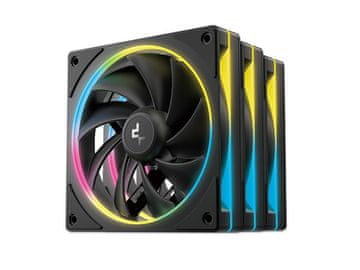 DEEPCOOL Ventilator za ohišje FL12 SE 3-IN-1 ARGB PWM 120mm, 3 Pack, črn
