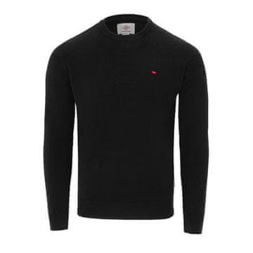 shumee Moški črni pulover Lee Cooper, dolgi rokavi, okrogel izrez, velikost XL