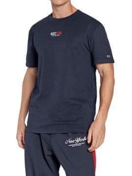 shumee Moška mornarsko modra majica s kratkimi rokavi Tommy Jeans Regular Fit, velikost L