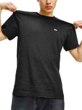 shumee Moška majica Tommy Jeans črne barve, regular fit, velikost L