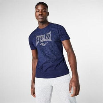 shumee Moška majica z geometrijskim vzorcem Everlast modre barve, velikost L