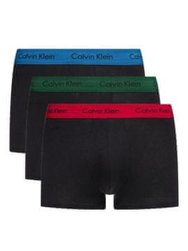 shumee Moške boksarice Calvin Klein, 3 pari, črne barve 0000U2664G TRUNKI, velikost M