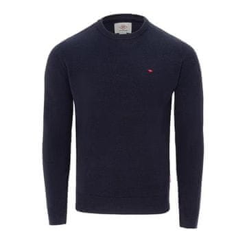 shumee Moški temno moder pulover Lee Cooper, z dolgimi rokavi, okroglim izrezom, velikost XXL