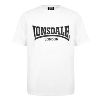 shumee Moška bela majica z logotipom Lonsdale Essentials, velikost XXL