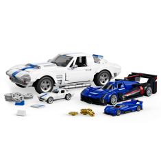 Mattel Brick Shop Hot Wheels Elite Corvette