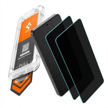 Spigen Glass tR EZ Fit Pro HD (Privacy) 2 Pack, transparency - Samsung Galaxy S2026