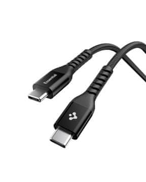 Spigen Essential USB C to USB C 100W Fabric Cable, black EB10010CCA