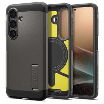 Spigen Tough Armor MagSafe, gunmetal - Samsung Galaxy S2026
