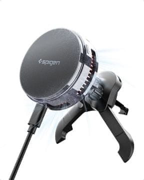Spigen Essential MagSafe Peltier Wireless Car Charger EV25MFAQ, black - Air vent