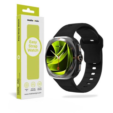 Mobile-origin Easy Strap Silicone Galaxy Watch Ultra 47mm Black